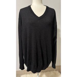 Orvis 100% Merino wool v neck men’s sweater XL